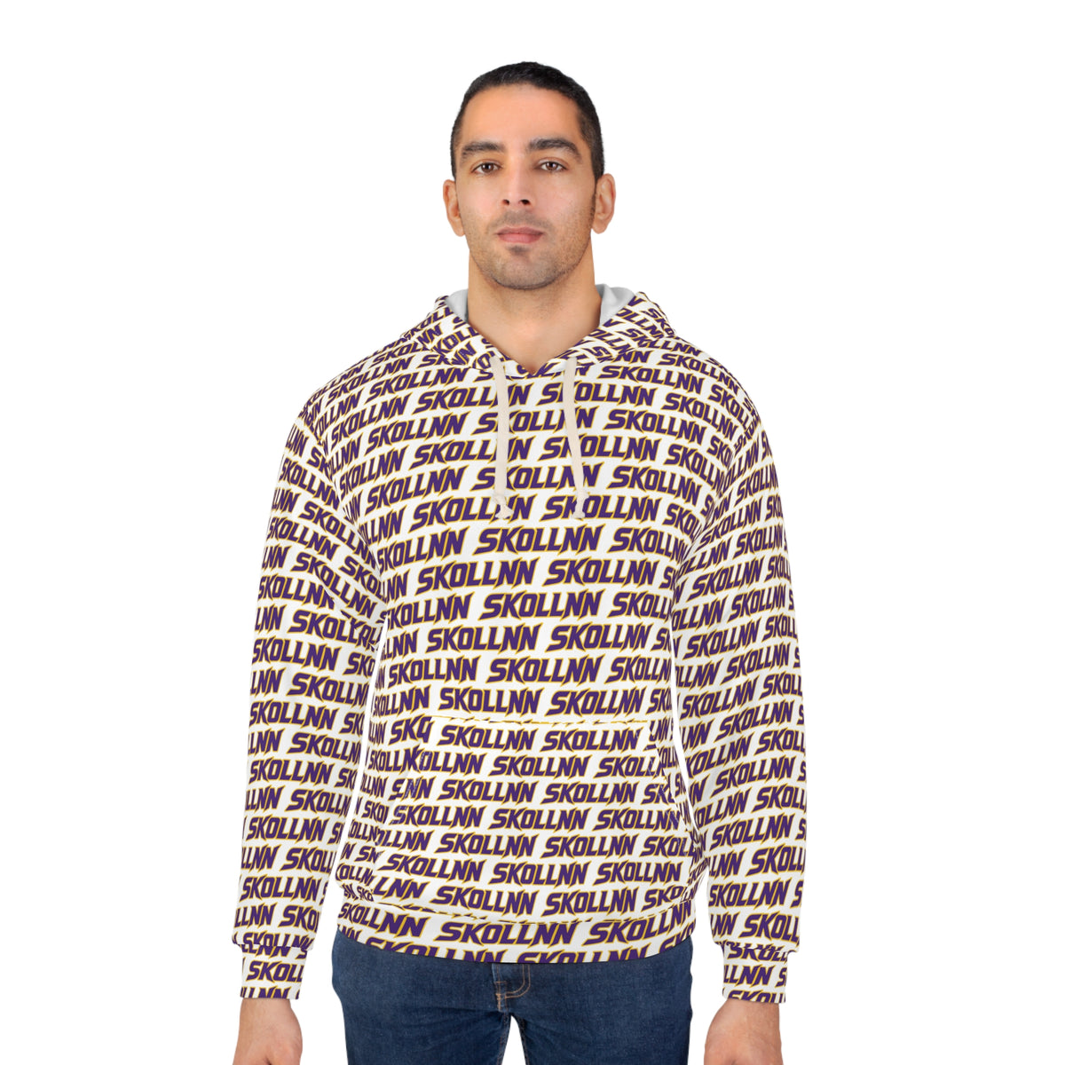 Unisex Hoodie - White - SKOLLNN