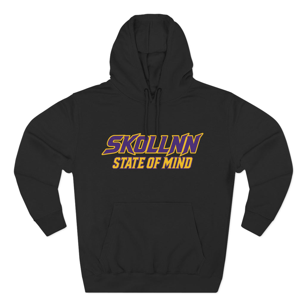 Three-Panel Fleece Hoodie - STATE OF MIND