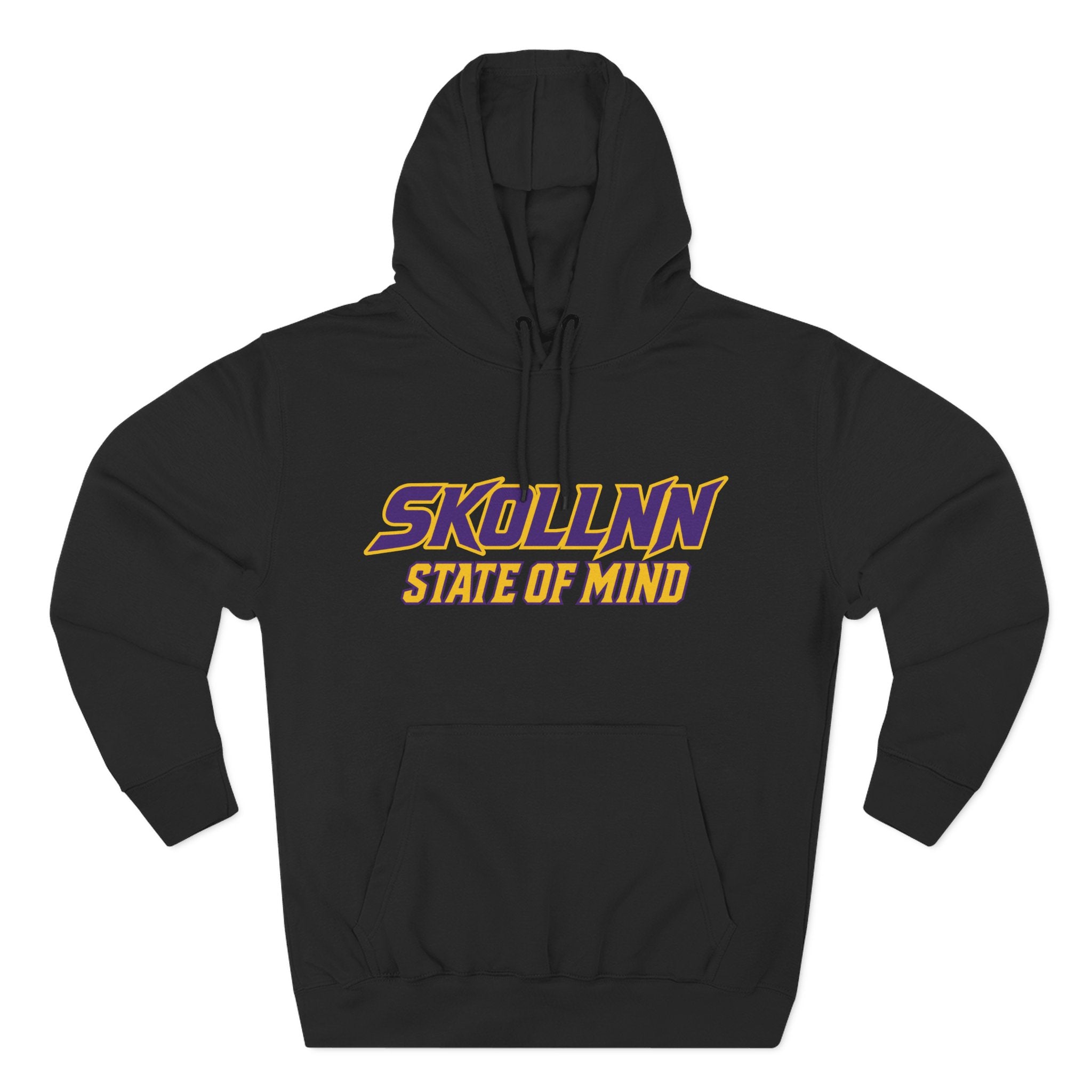 Three-Panel Fleece Hoodie - STATE OF MIND