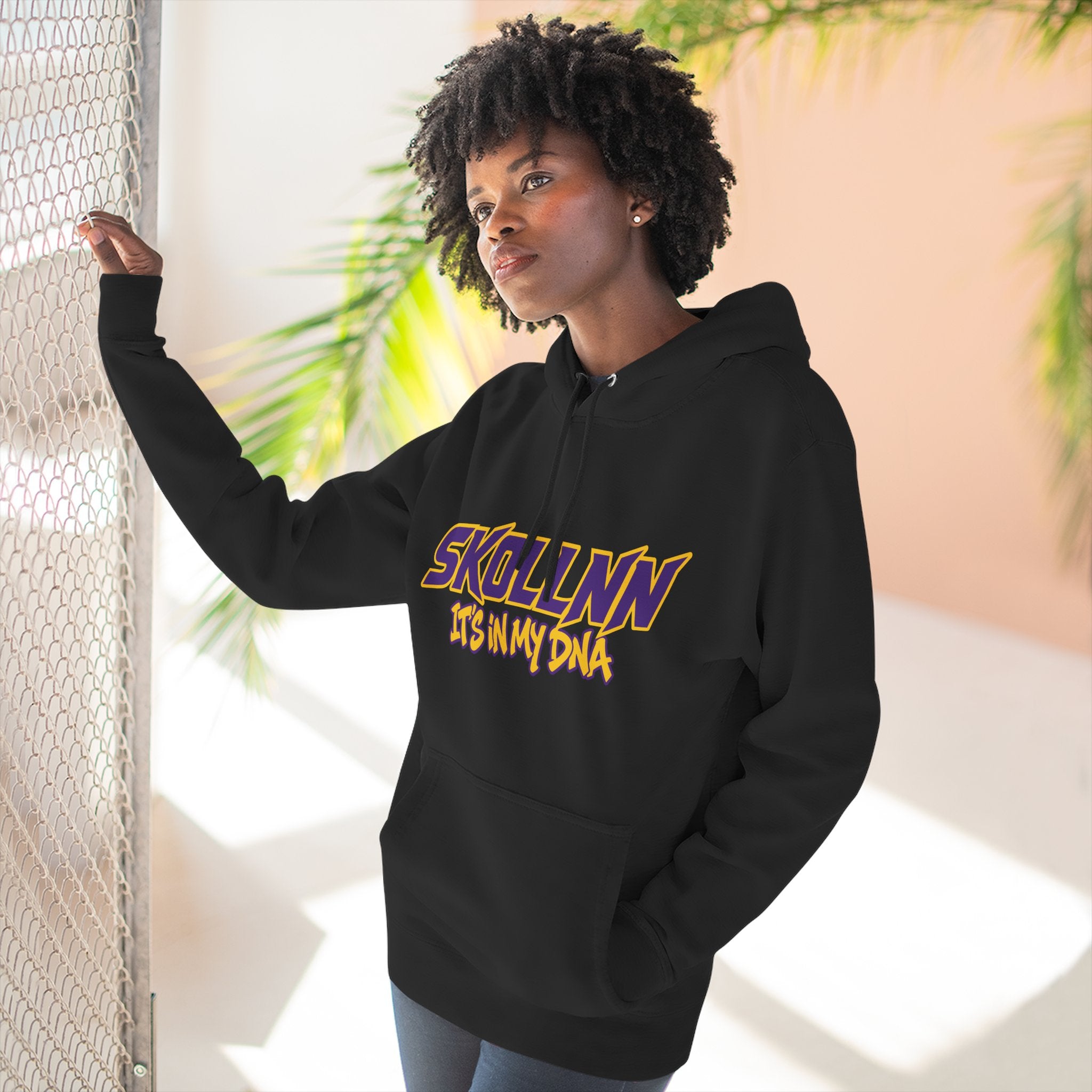 Three-Panel Fleece Hoodie - IT'S IN MY DNA