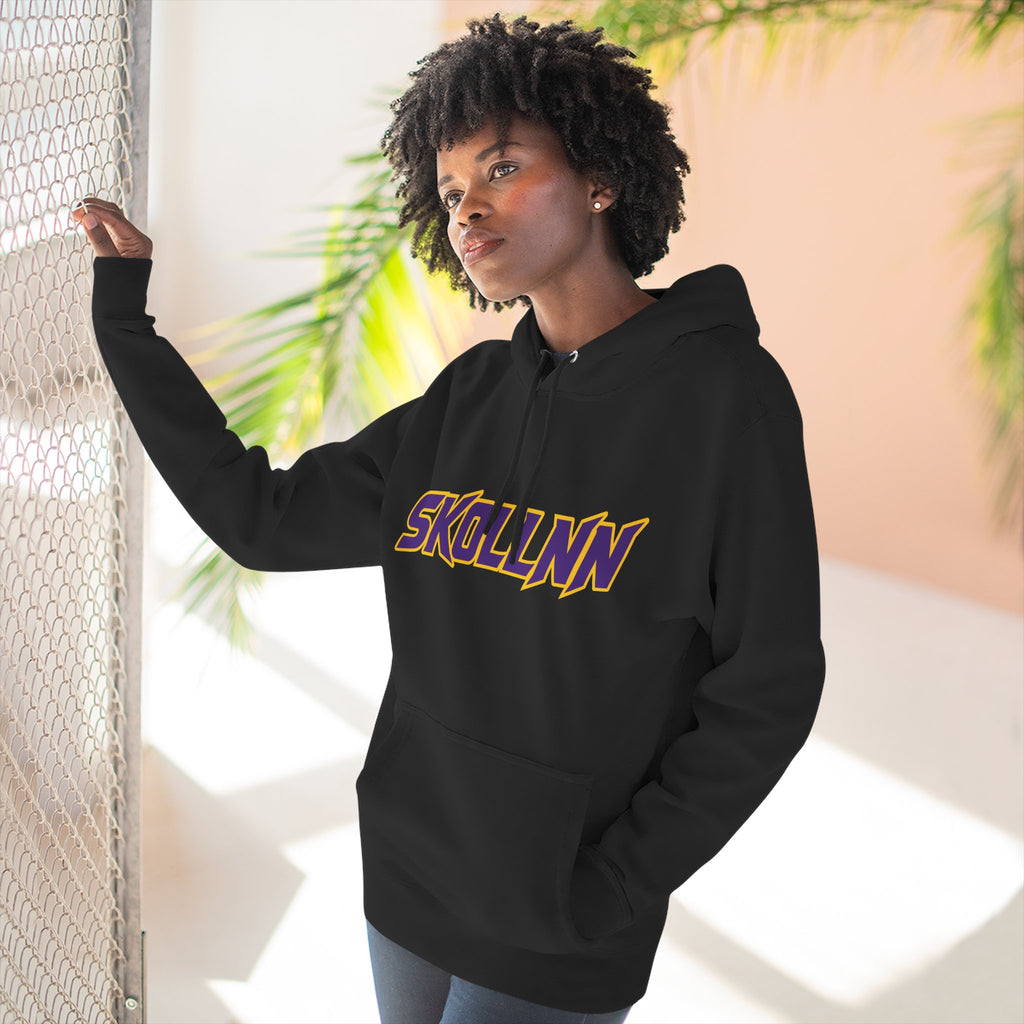 Three-Panel Fleece Hoodie - SKOLLNN