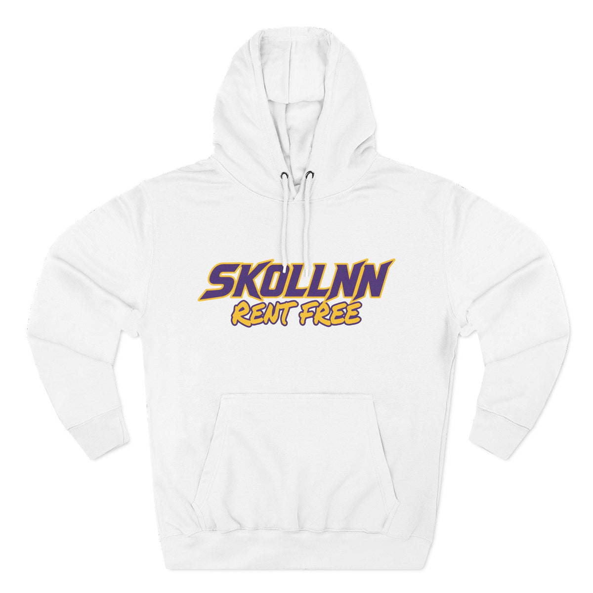 Three-Panel Fleece Hoodie - RENT FREE