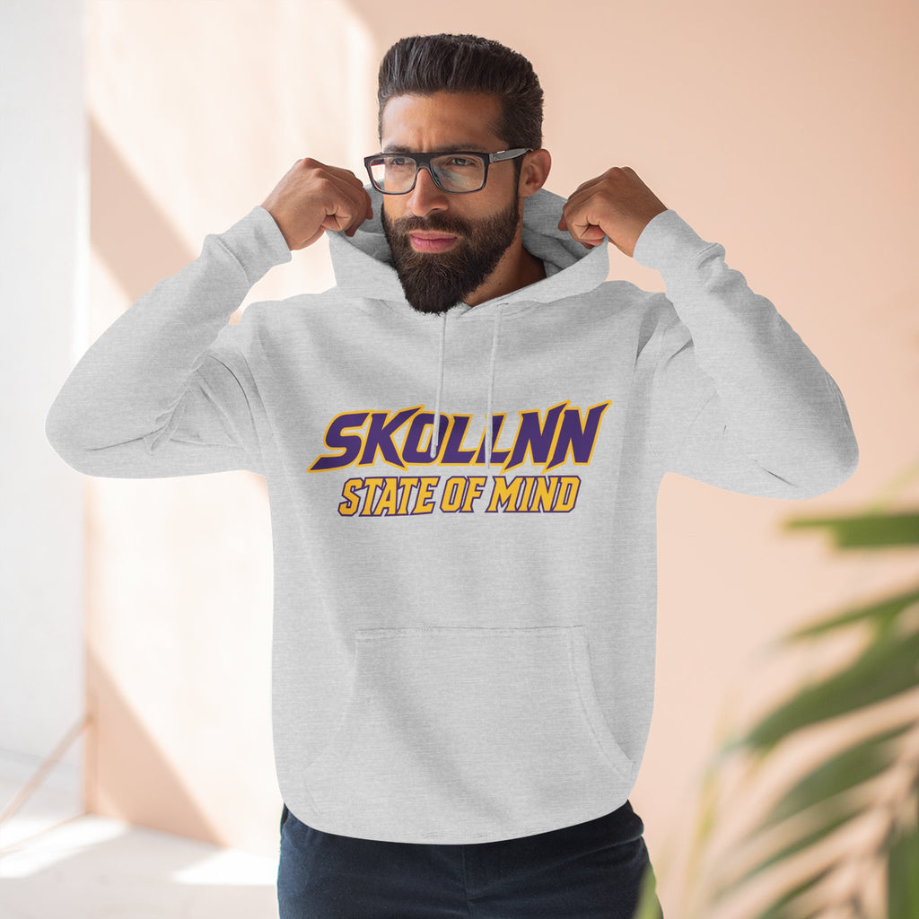 Three-Panel Fleece Hoodie - STATE OF MIND