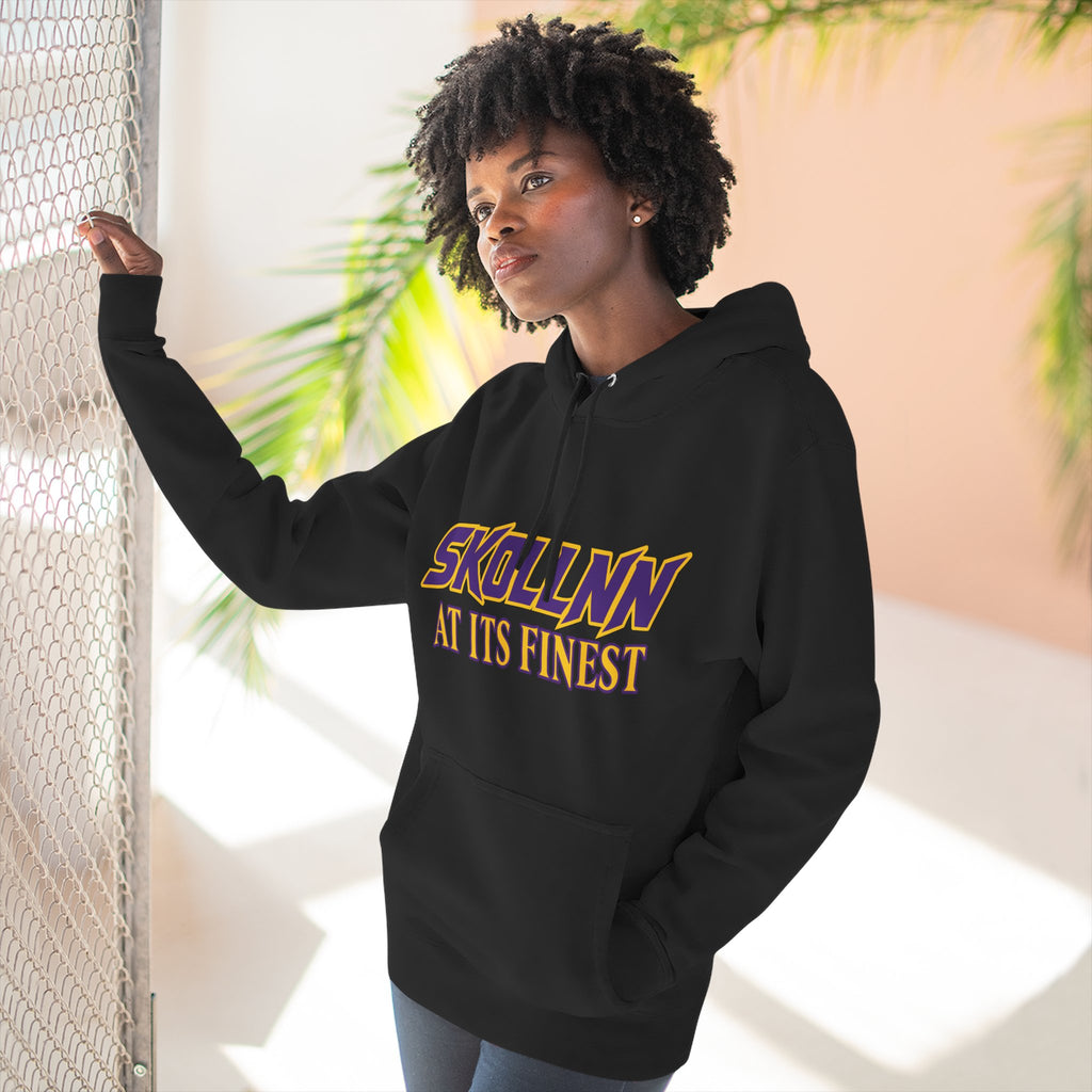 Three-Panel Fleece Hoodie - AT IT'S FINEST