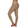 High Waisted Yoga Leggings - Purple - SKOLLNN